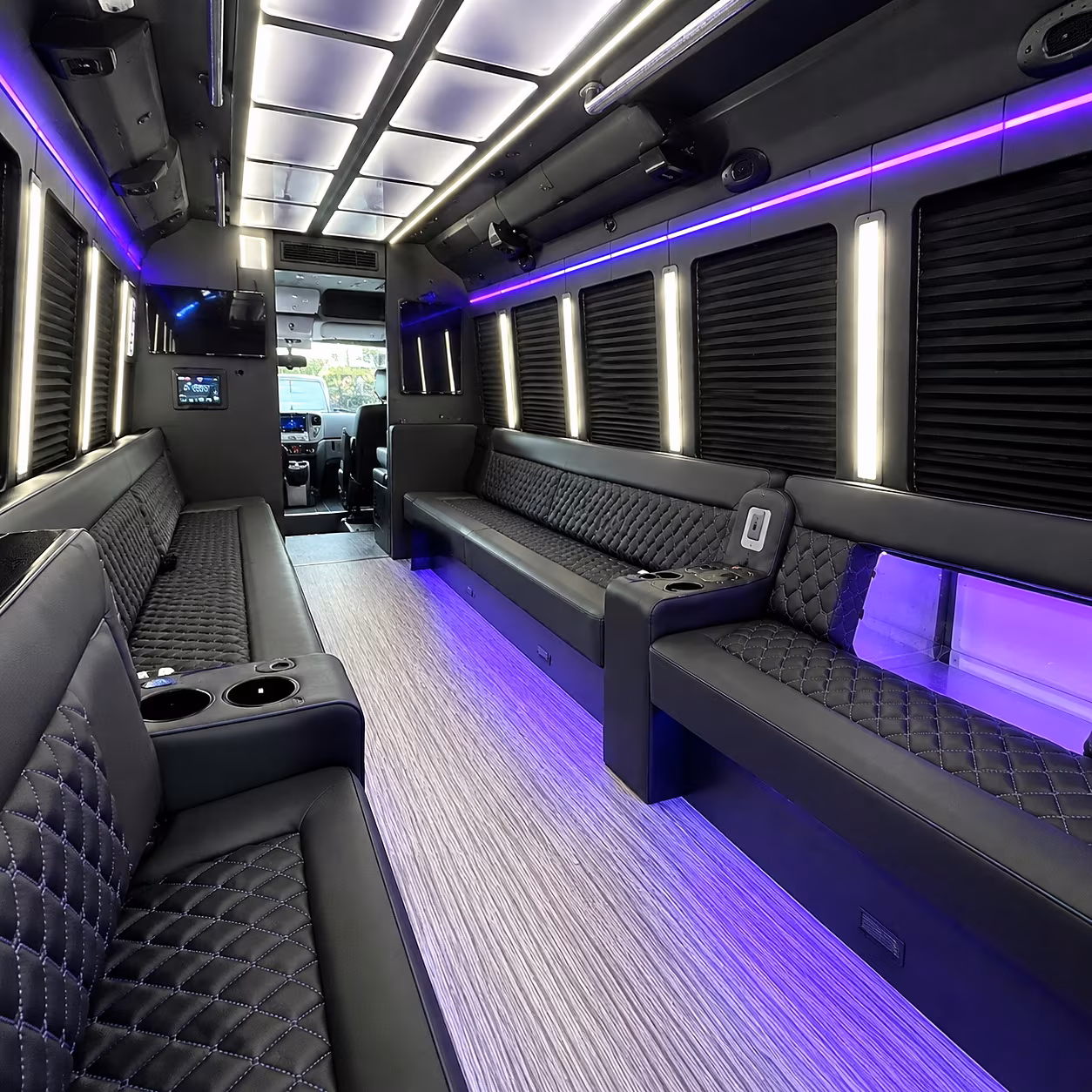 suffolk party bus rental interior